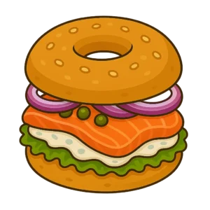 Bagel saumon fumé